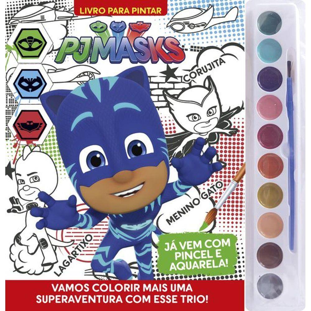 PJ Masks - Livro para Pintar com Aquarela