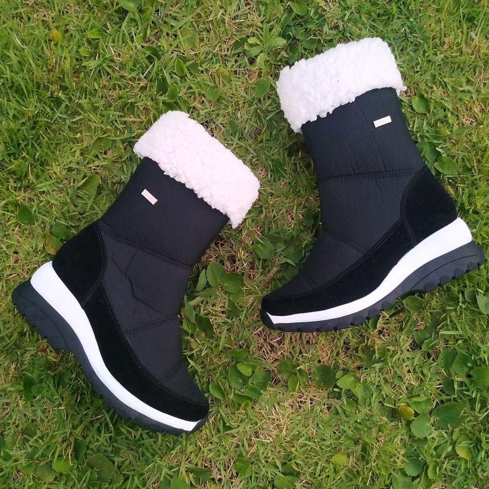Bota Com lã Ushuaia Nobuck com nylon preto