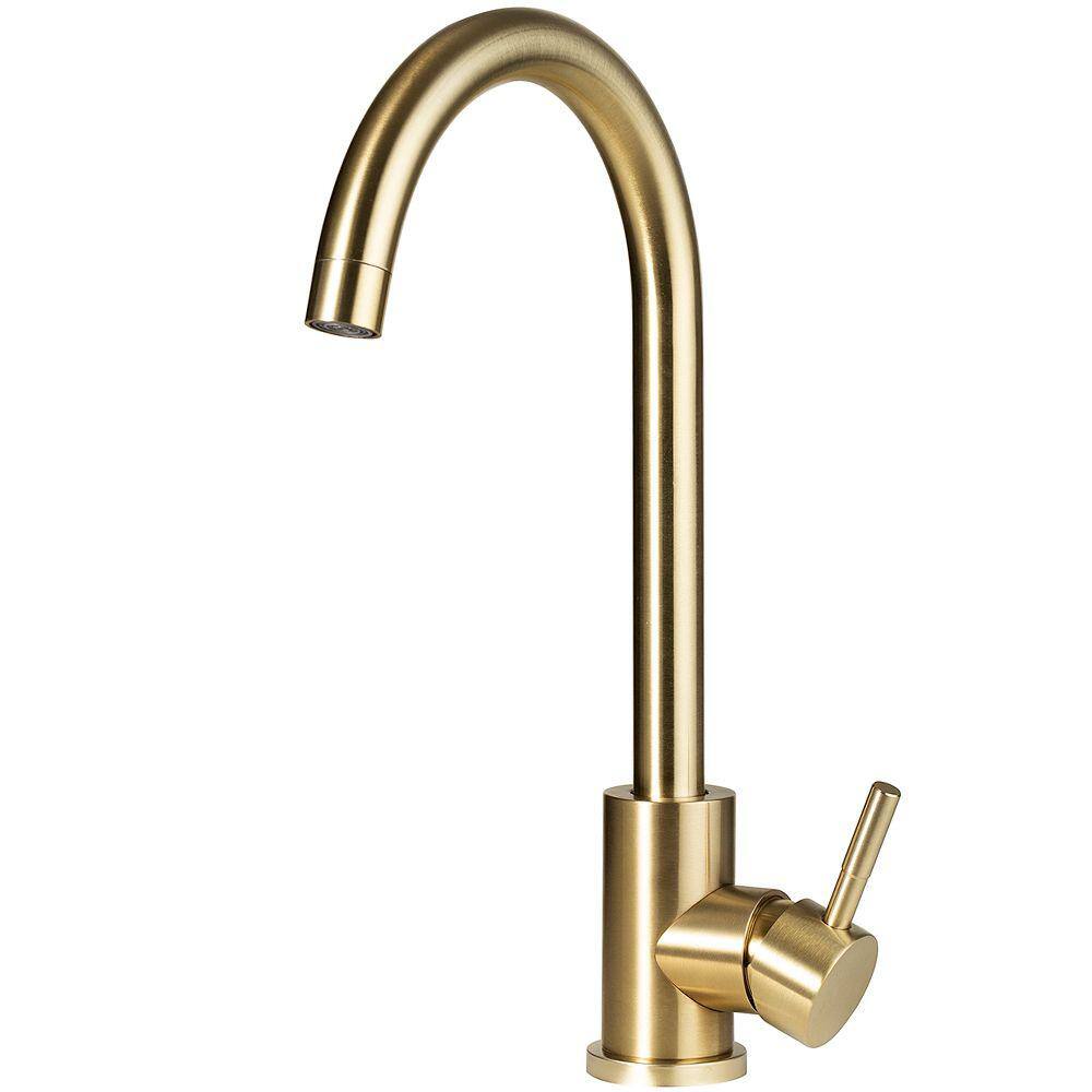 Torneira Para Cozinha Misturador Monocomando Tocantins Pingoo.casa - Dourado