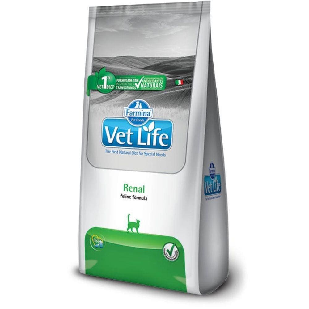 Ração Vet Life Natural Renal Gatos Adultos 2Kg