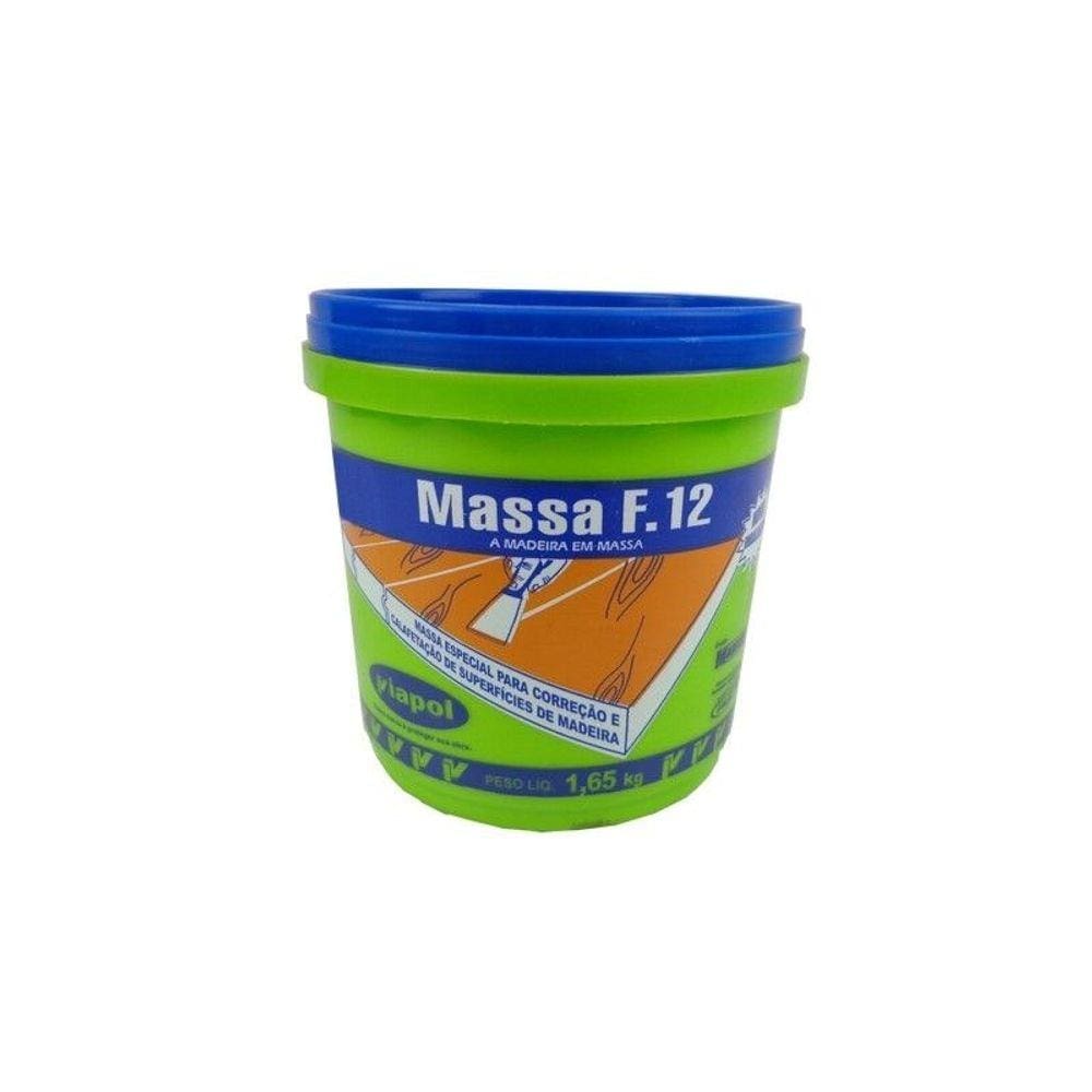 Massa Para Calafetar F12 Viapol 1,65kg Branca