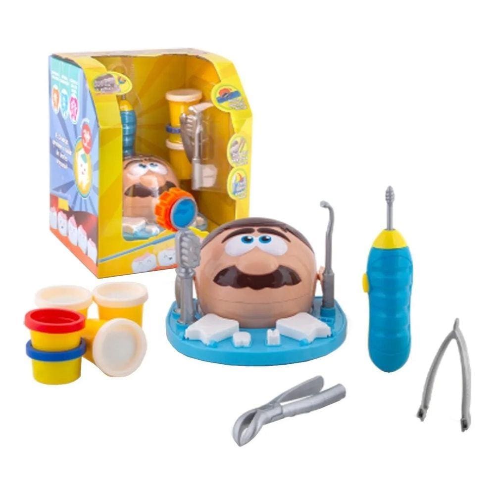 Brinquedo Massinha de Modelar Dentista Educativo e Divertido