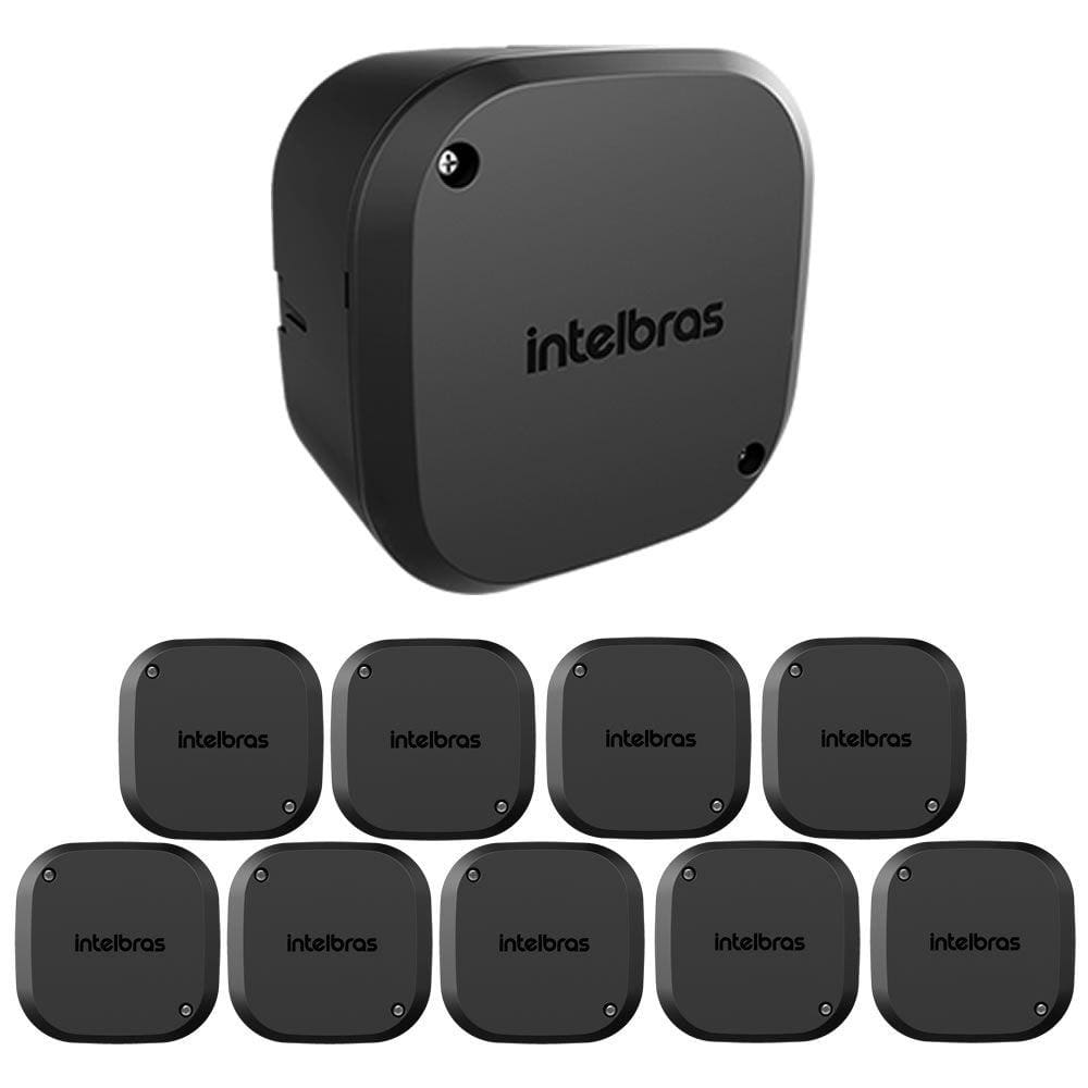 Kit 10 Caixas de Passagem Plástica Câmeras Bullet/Dome Externo VBOX 1100 E BLACK Intelbras