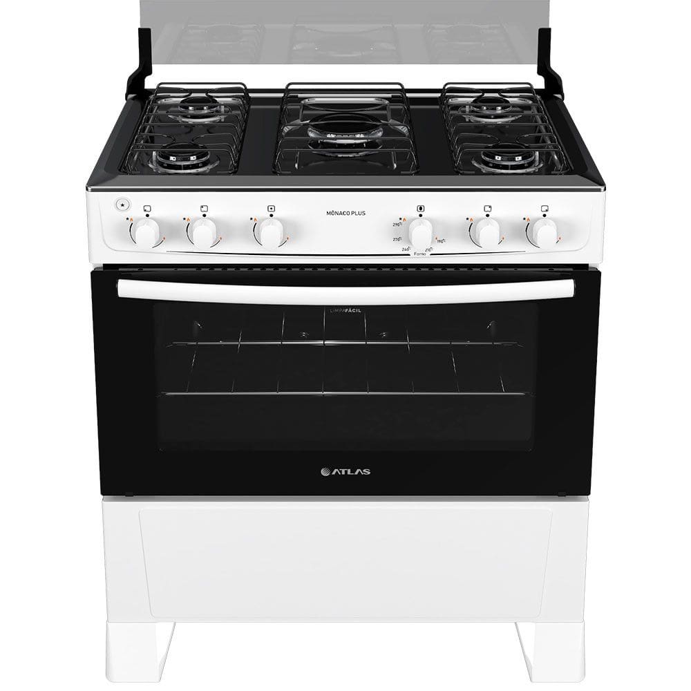 Fogão Gás Mônaco Plus 5 Bocas Atlas