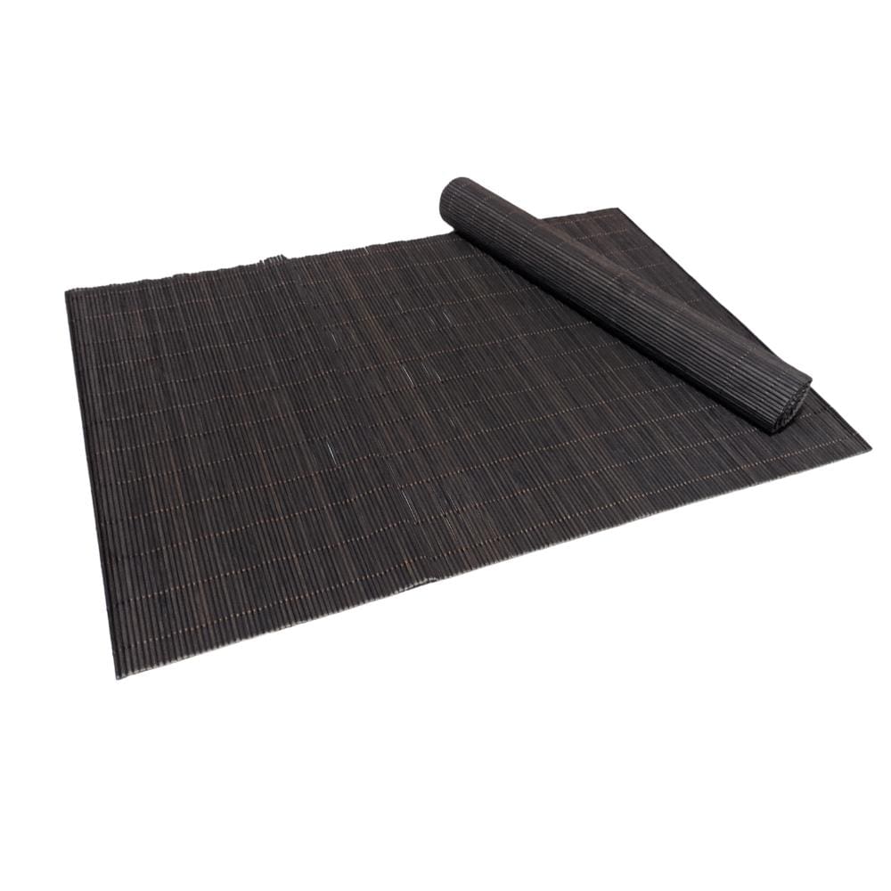 Jogo Americano Cozinha Bambu Marrom Rústico 4 Peças 30x45cm