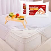 Kit 2 Travesseiros Ortobom Casadinho Fibra Siliconizada e Espuma Siliconada 65 x 45cm