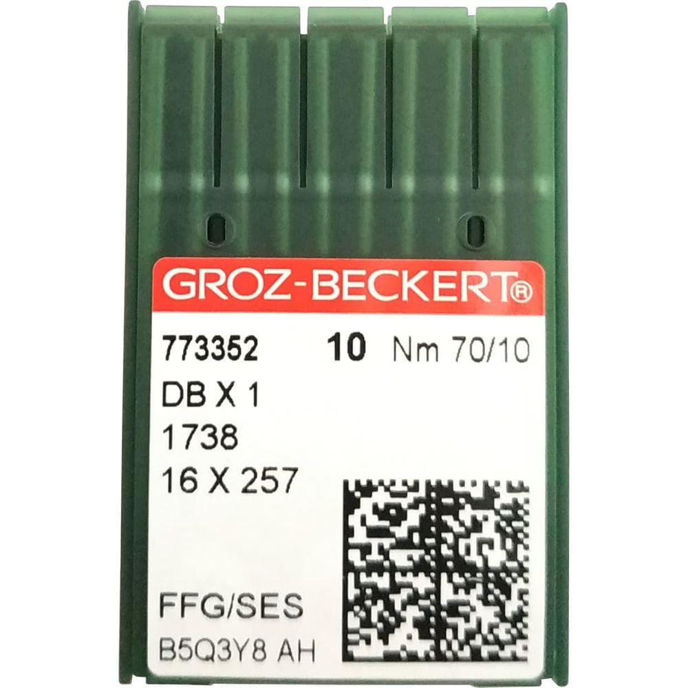 Agulha GROZ-BECKERT Dbx1 1738 16x257 70/10 Reta Cabo Fino