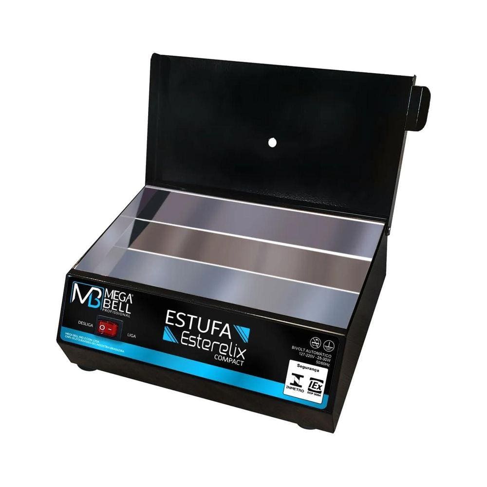 Estufa De Alicate Esterelix Compact - Mega Bell Bivolt Preta