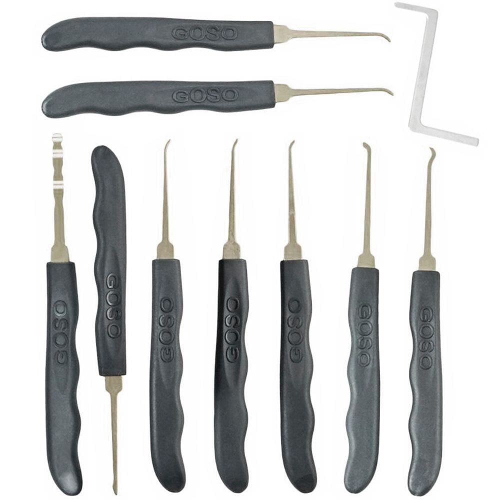 Kit Micha Profissional Chave Mestra 9 Peças Inox Carro Cadeado GT406