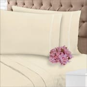 Jogo de Lençol 400 Fios Toque Suave e Macio Ponto Palito Cama Casal 3 Peças Casa Dona