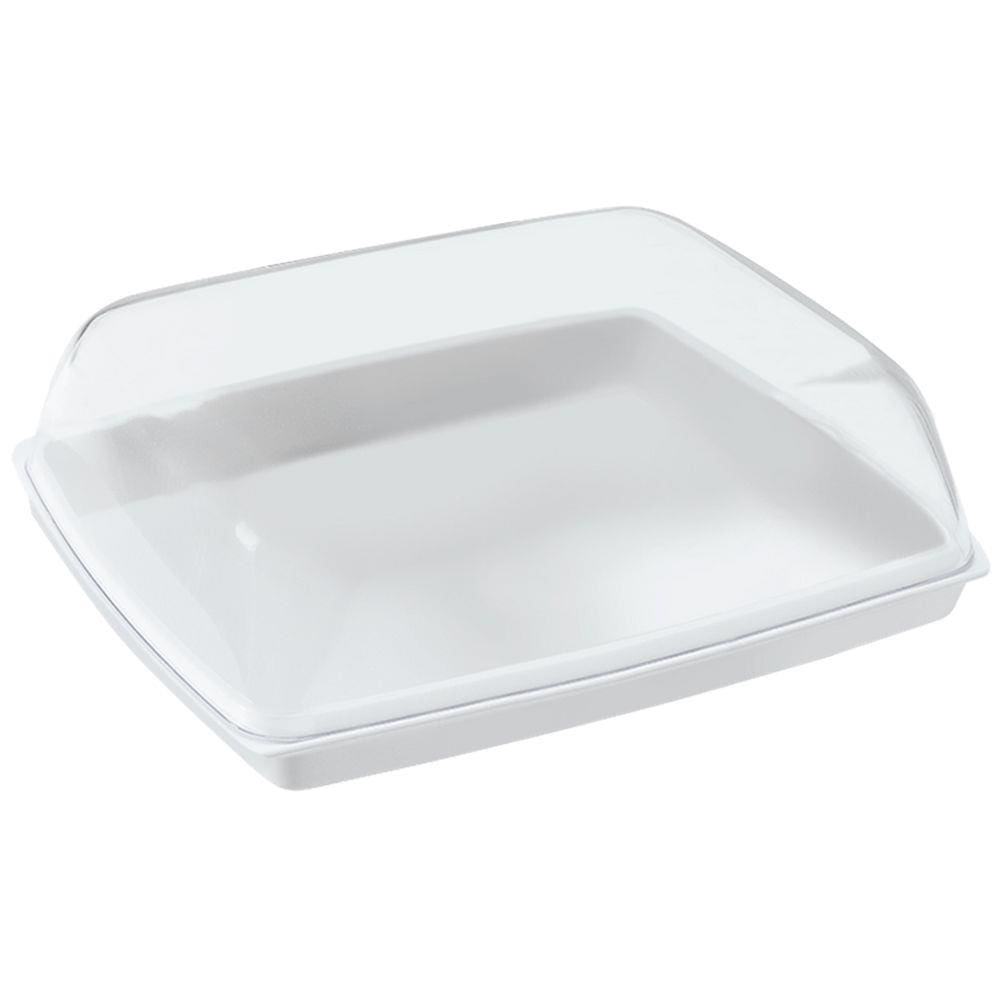 Porta Frios Com Tampa De Plástico Para Guardar Frios Coza Branco