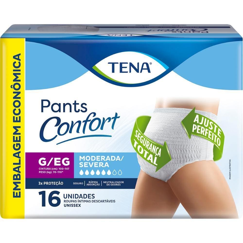 Roupa Íntima Tena Pants Confort G/EG 16 Unidades