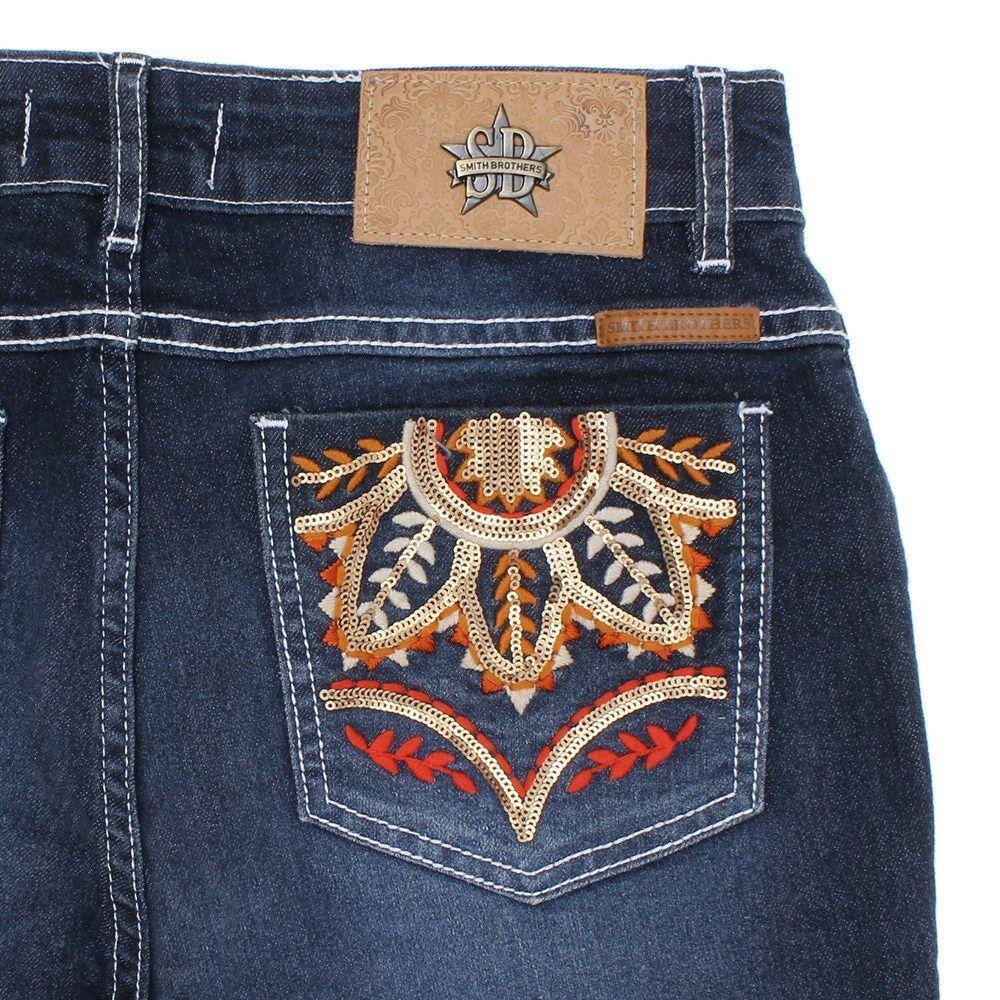 Calça Jeans Feminina Azul Flare Smith 