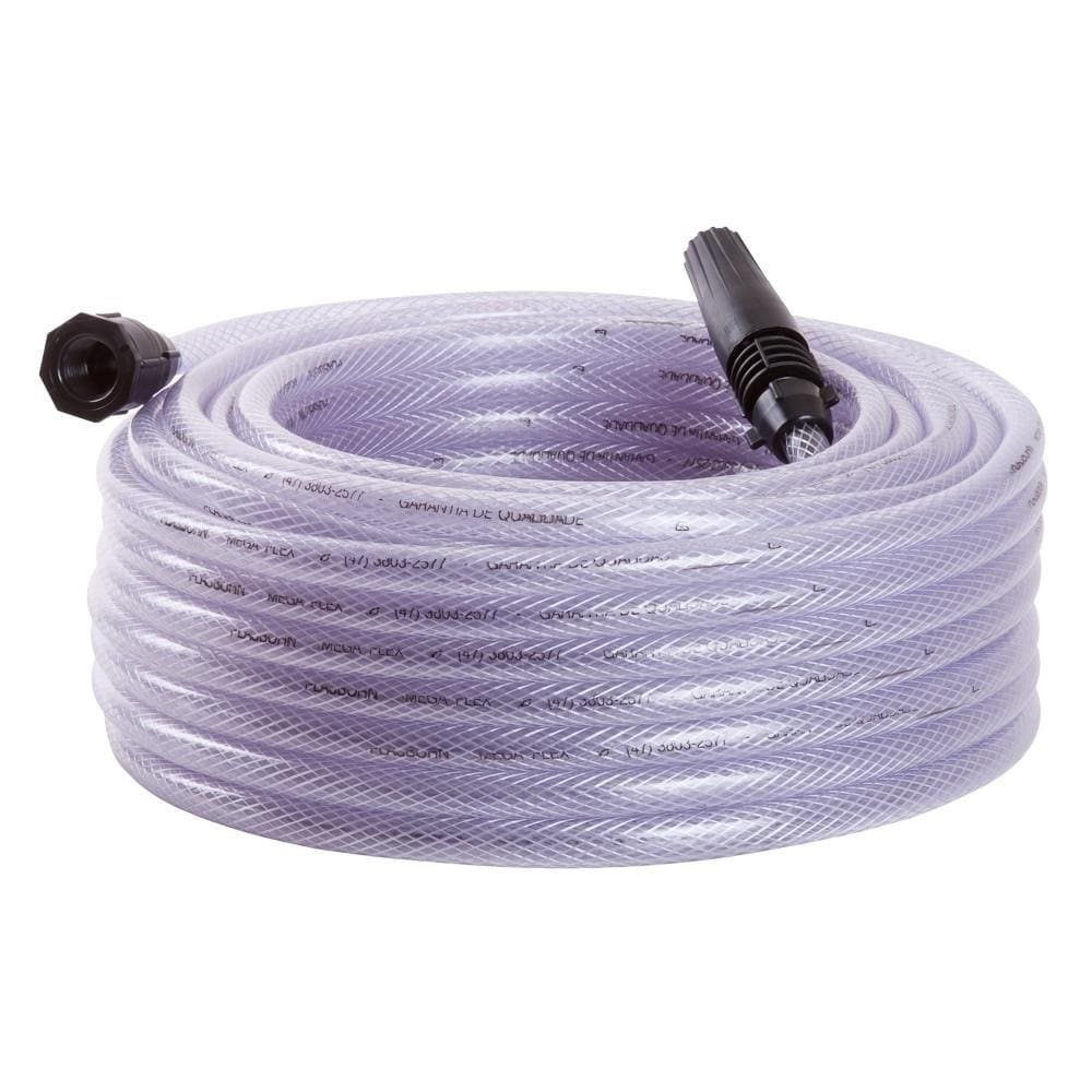 Mangueira Jardim Plasbohn Megaflex Cristal Trançada 7/16 x 1,6mm 10m