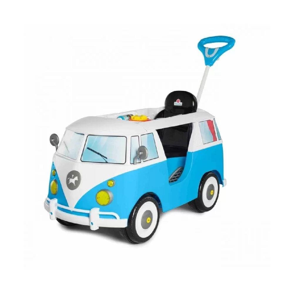 Mini Veículo Infantil Kombina Azul da Calesita Tateti 1029