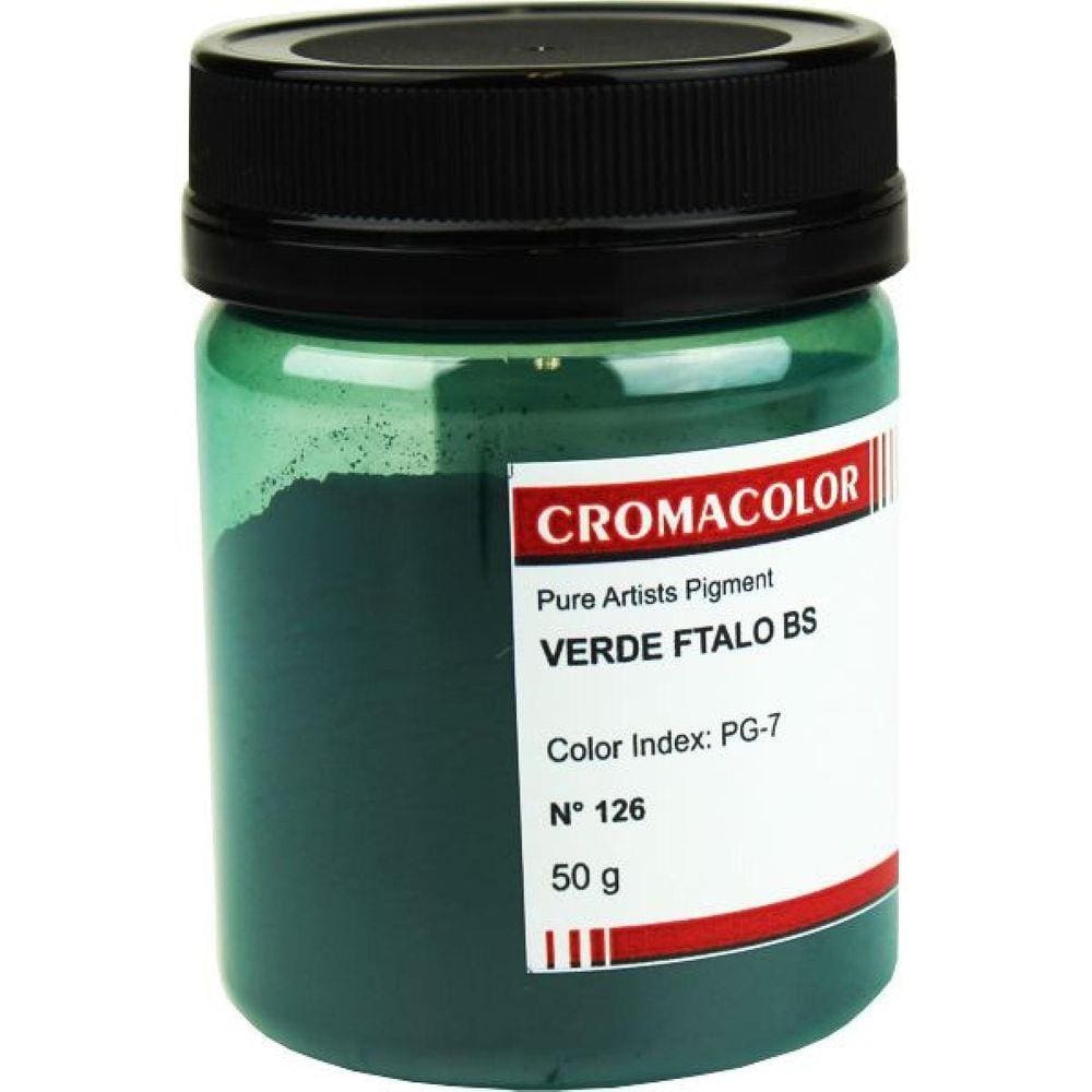 Pigmento Artistico Puro Cromacolor 126 Verde Ftalo Bs