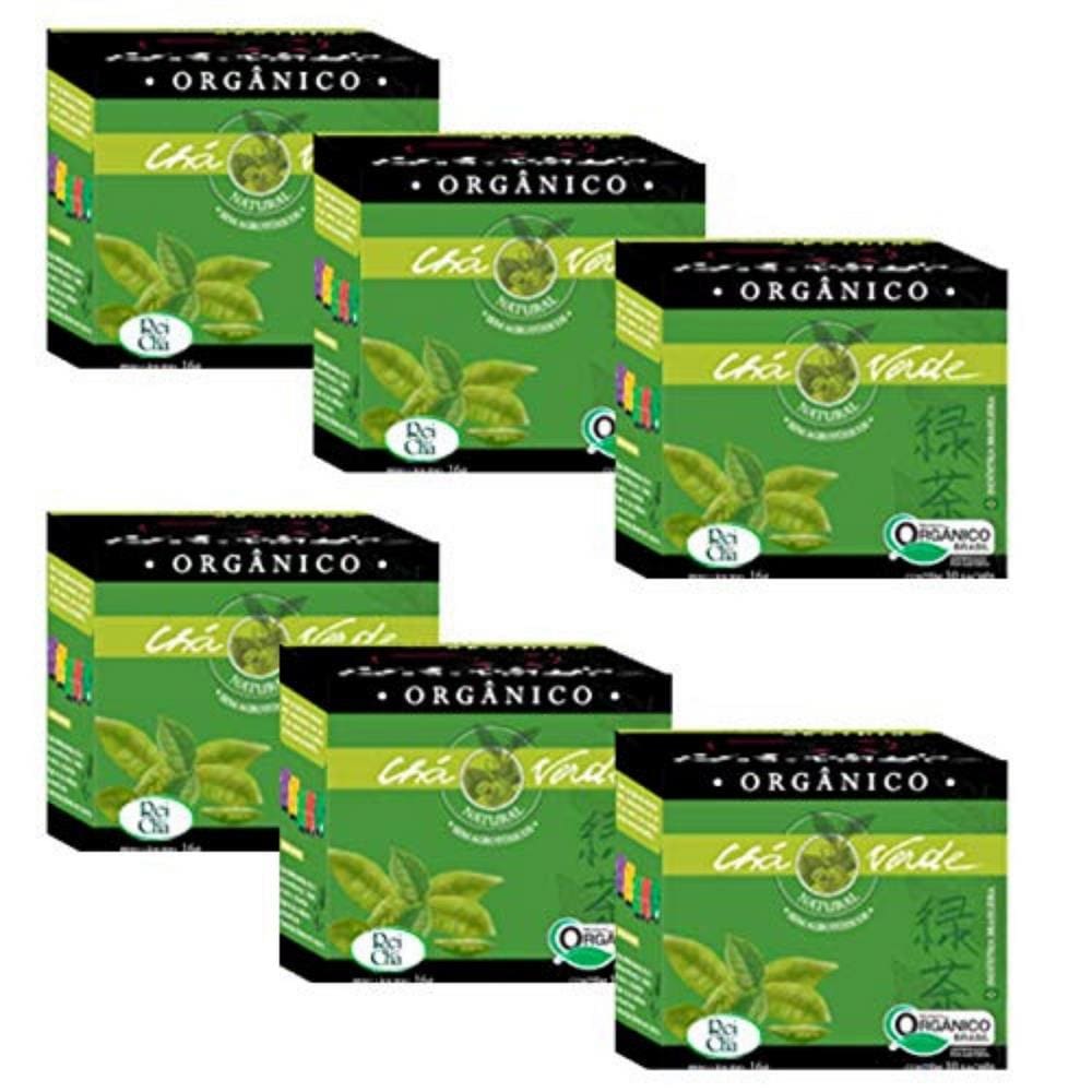 Kit 6cx Chá Verde – Orgânico (60 sachês) – Campo Verde