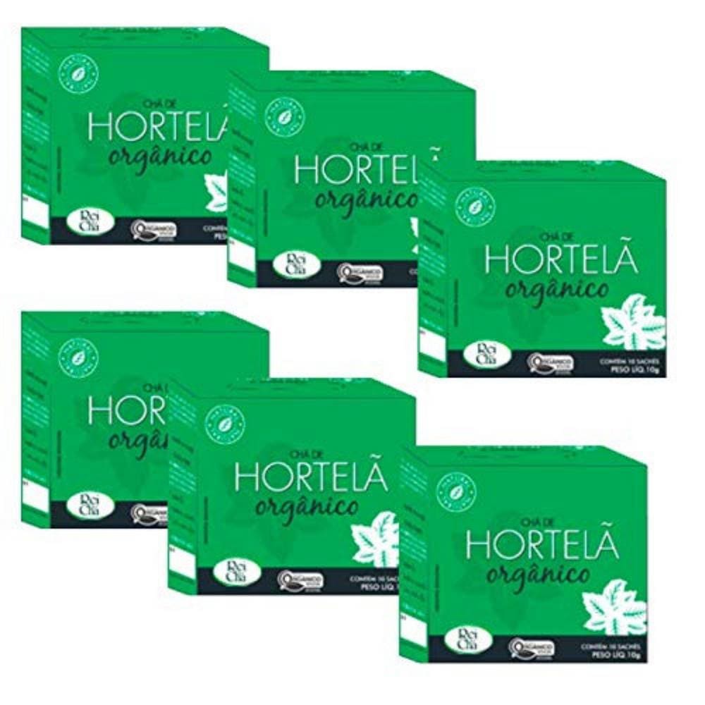 Kit 6cx Chá de Hortelã – Orgânico (60 sachês) – Campo Verde