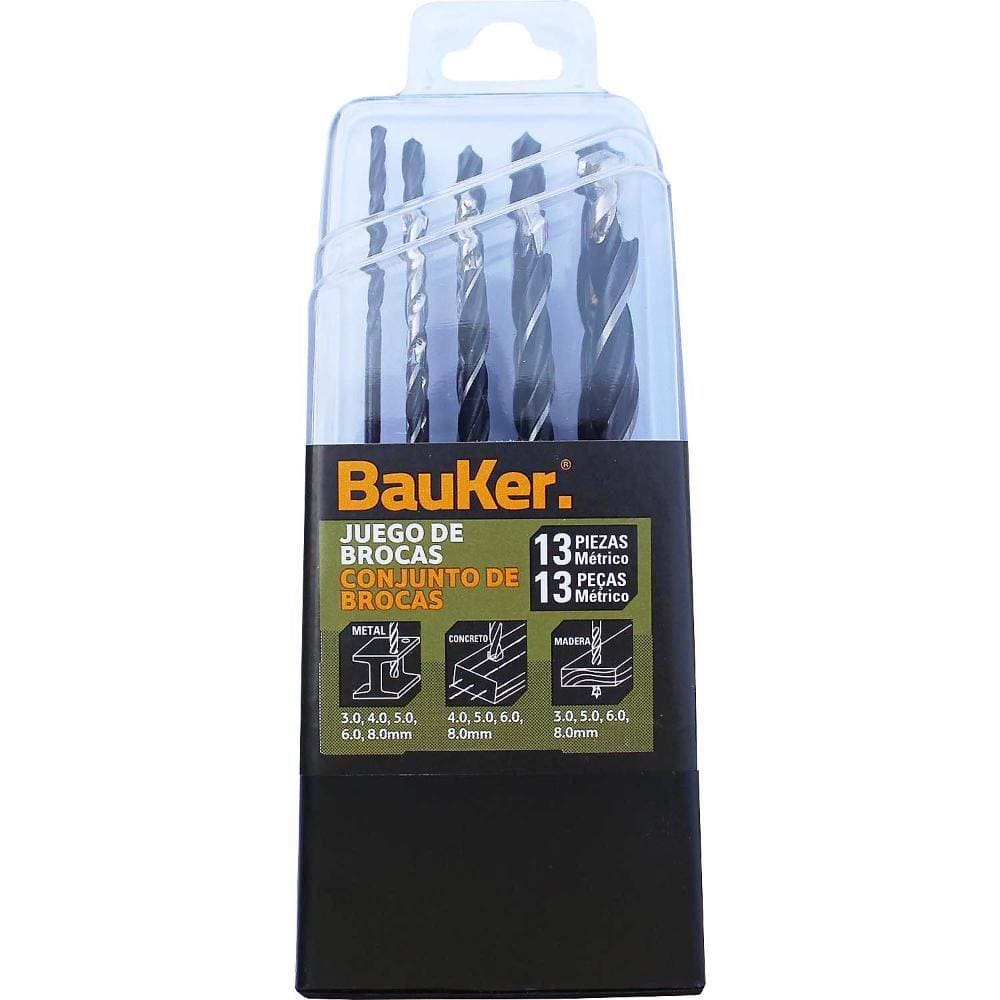 Conjunto de Broca Combinada DW8306 13 Peças Bauker