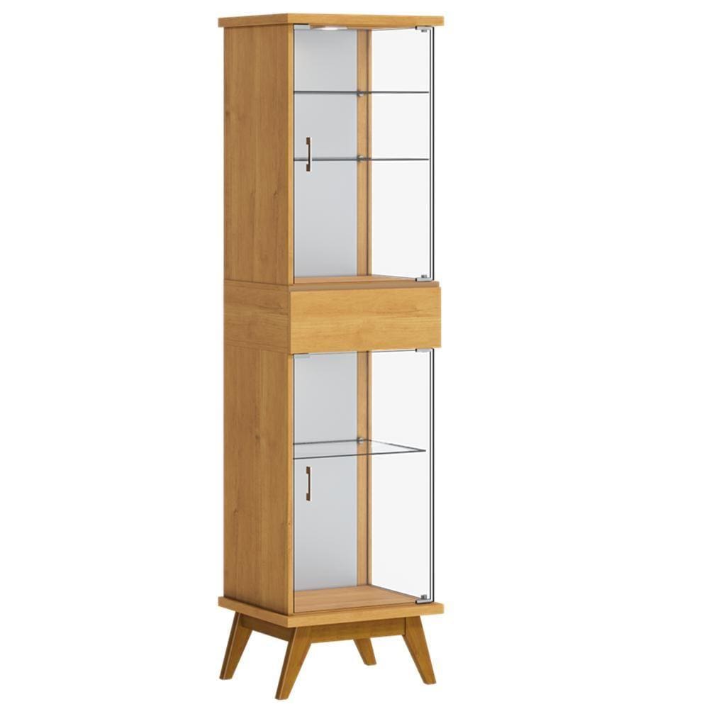 Cristaleira Nuance Com Adega Imcal 23181 Nature Sala