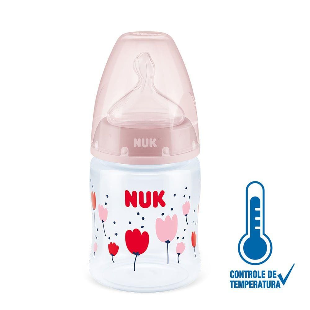 Mamadeira Nuk First Choice Controle de Temperatura S1 Girls 150ml
