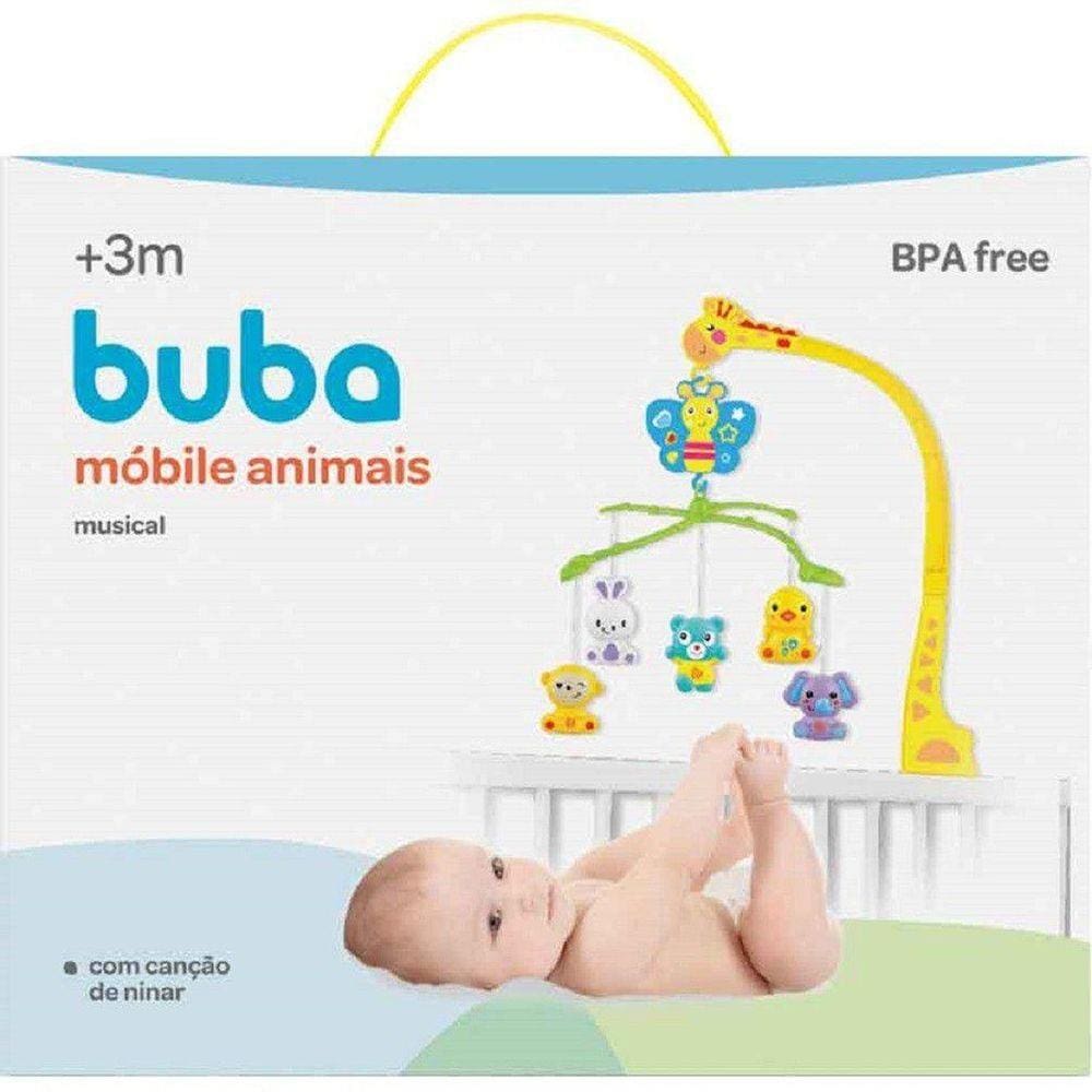 Móbile Musical Girafa E Animais Canção De Ninar - Buba 5849