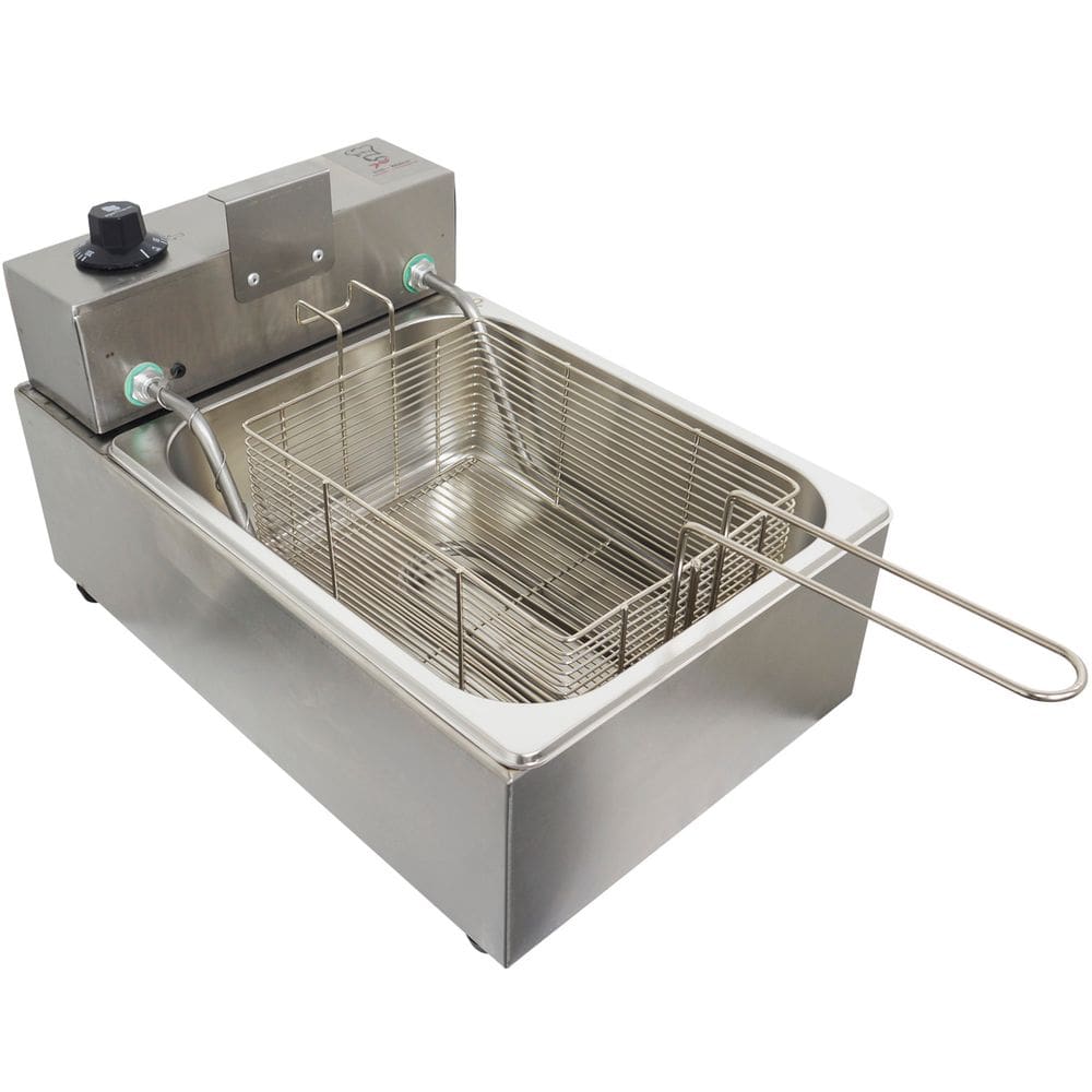 Fritadeira Elétrica com Óleo 5 Litros 1 Cuba Industrial Inox Irmãos Ribeiro Frb1c5