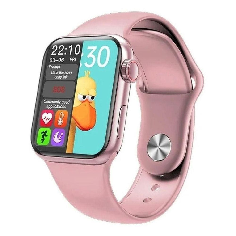 relógio smartwatch ios rose