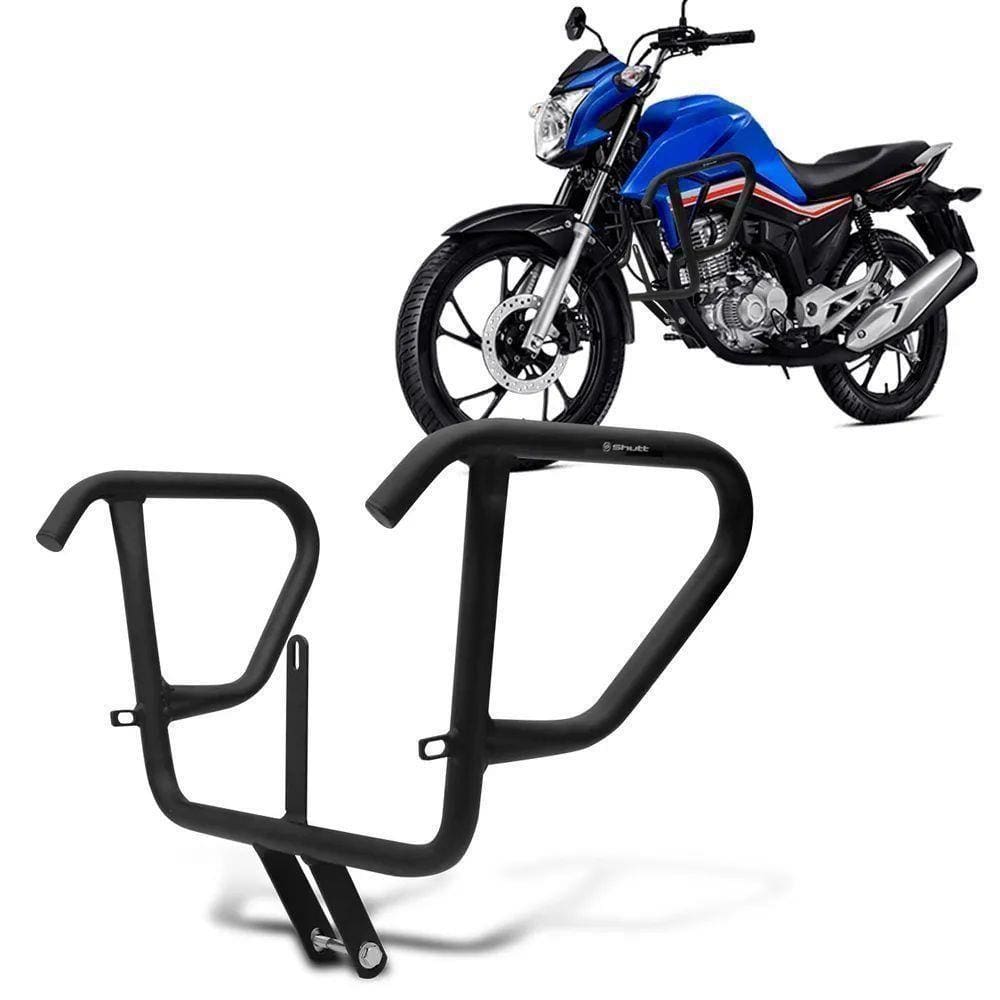 Protetor Stunt Race Titan 160 Street Case Preto Brilhante