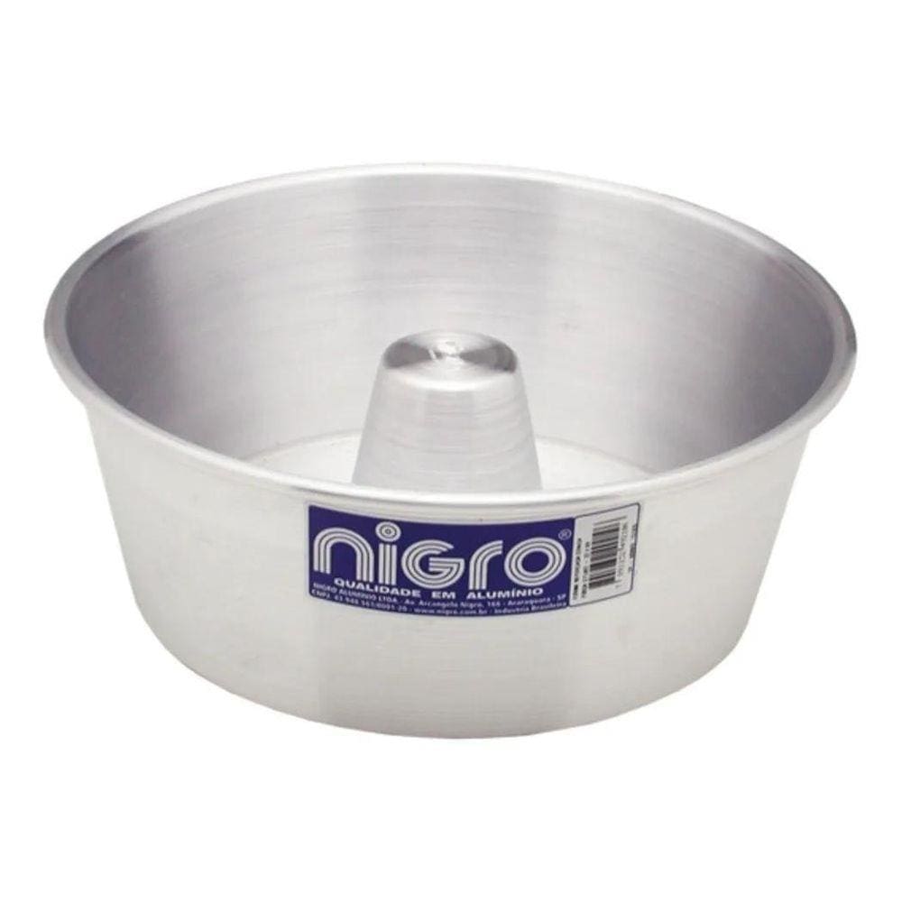 Forma De Bolo/Pudim Cônica Com Tubo 24X8Cm 3,3 Lts Nigro