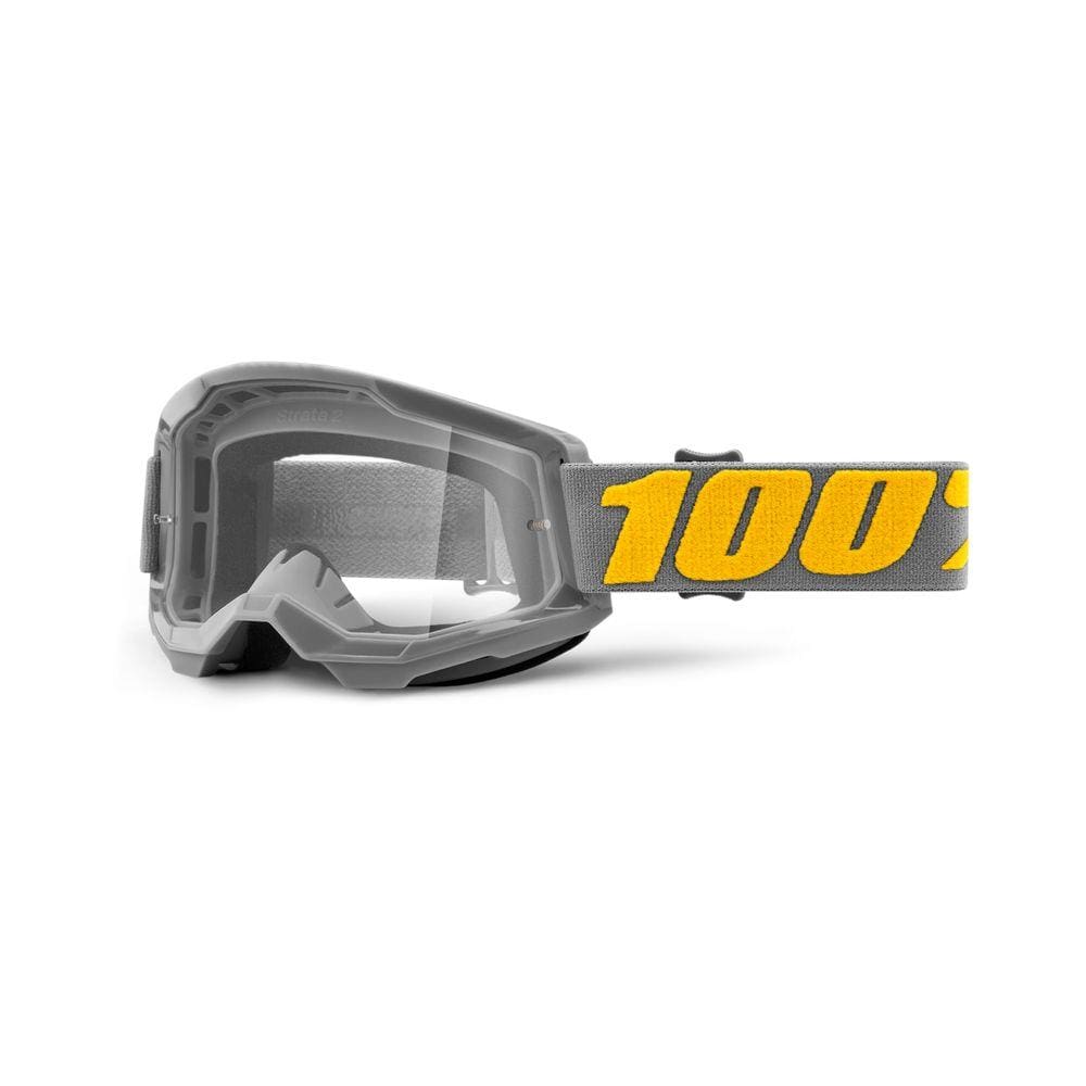Oculos Motocross Trilha 100% Strata 2 Cristal Izipizi Cinza