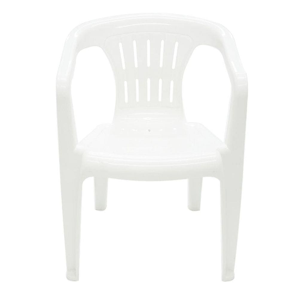 Cadeira Tramontina Plástica Atalaia Com Braços Branca
