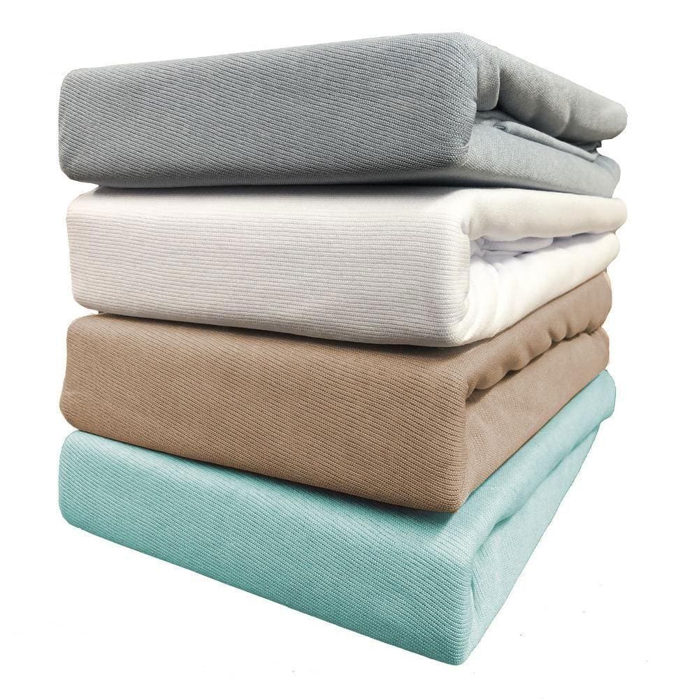 Capa para Colchão Solteiro em Malha com Ziper 20 cm Altura Sognare - Azul