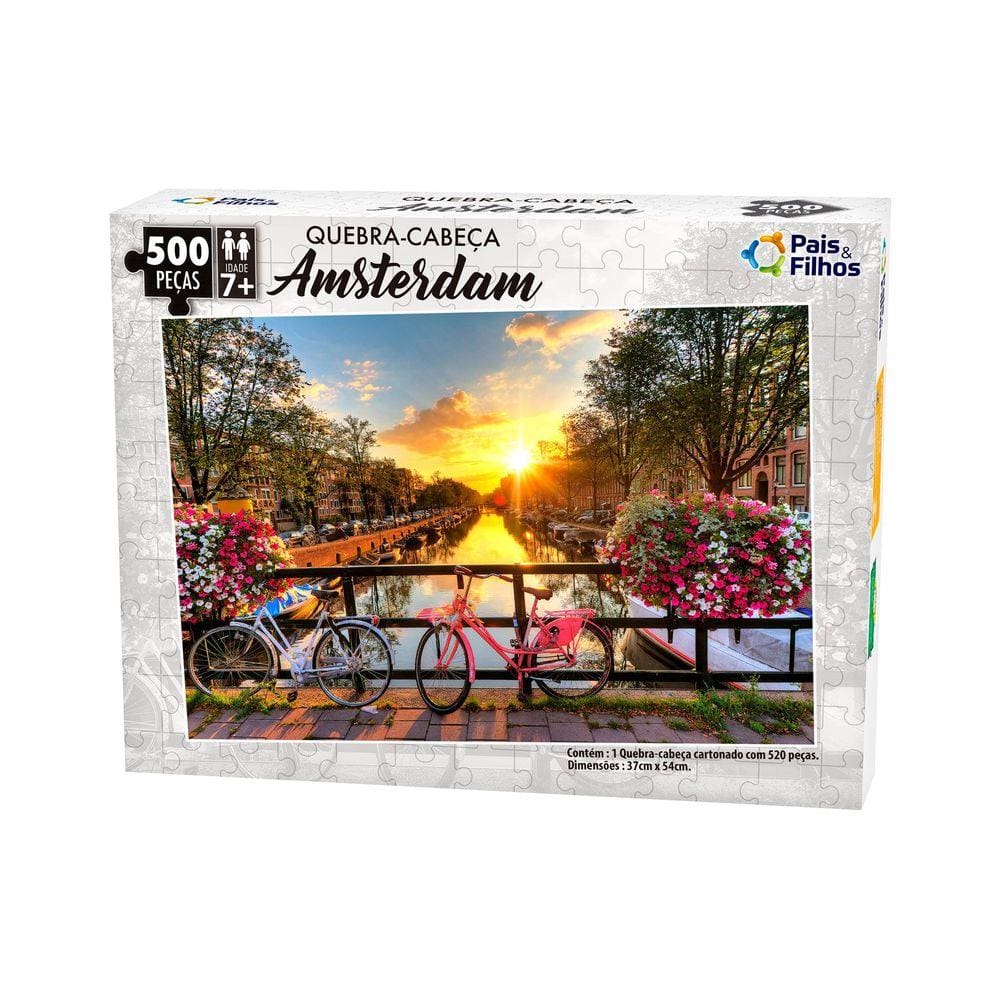 Quebra - Cabeça Amsterdam 500 Pçs - Premium