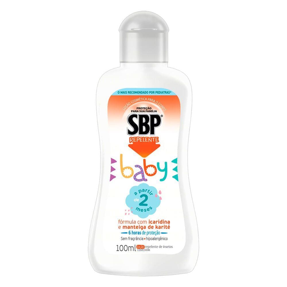 Repelente SBP Baby Loção sem Fragrância 100ml