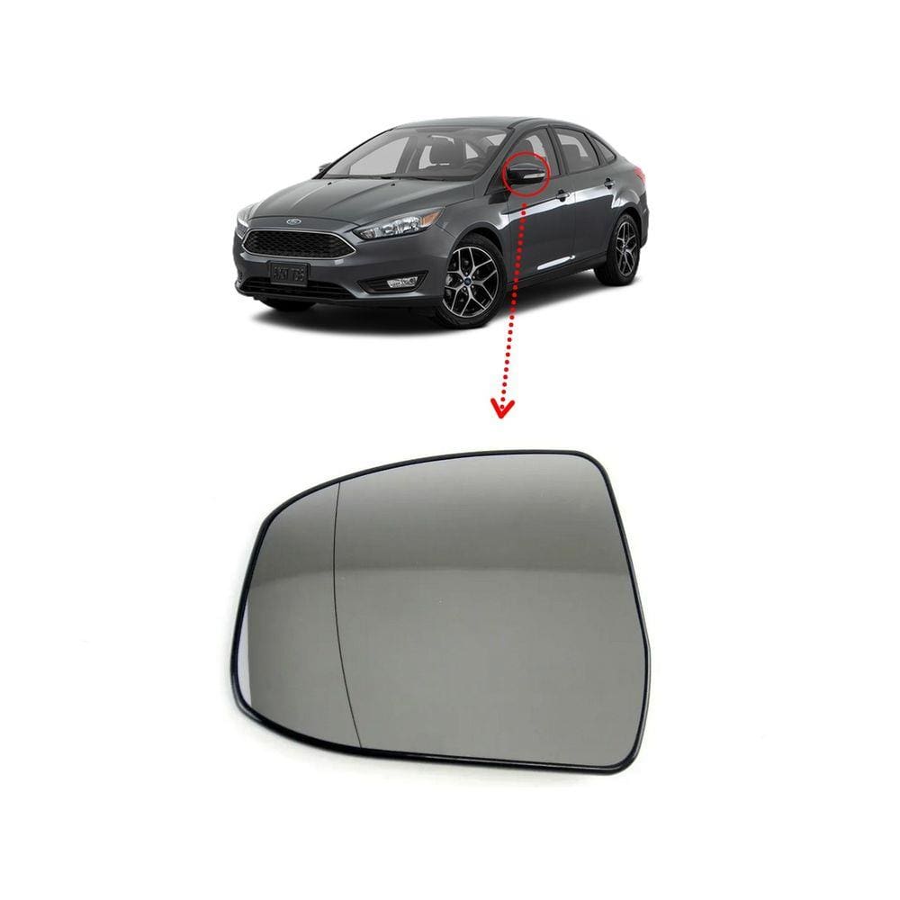 Lente Vidro Base Retrovisor Esquerdo Ford Focus 14/20 EB369