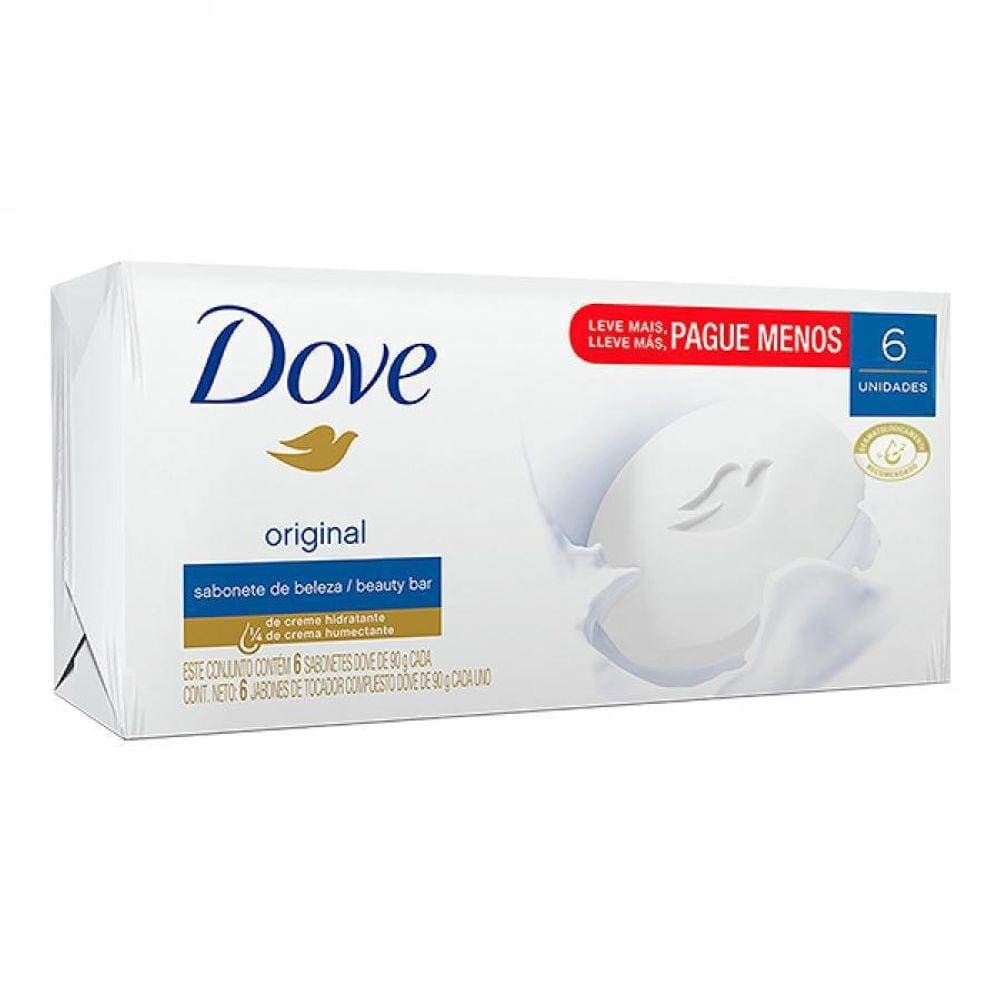 Sabonete Barra Dove 90G 6 Unidades