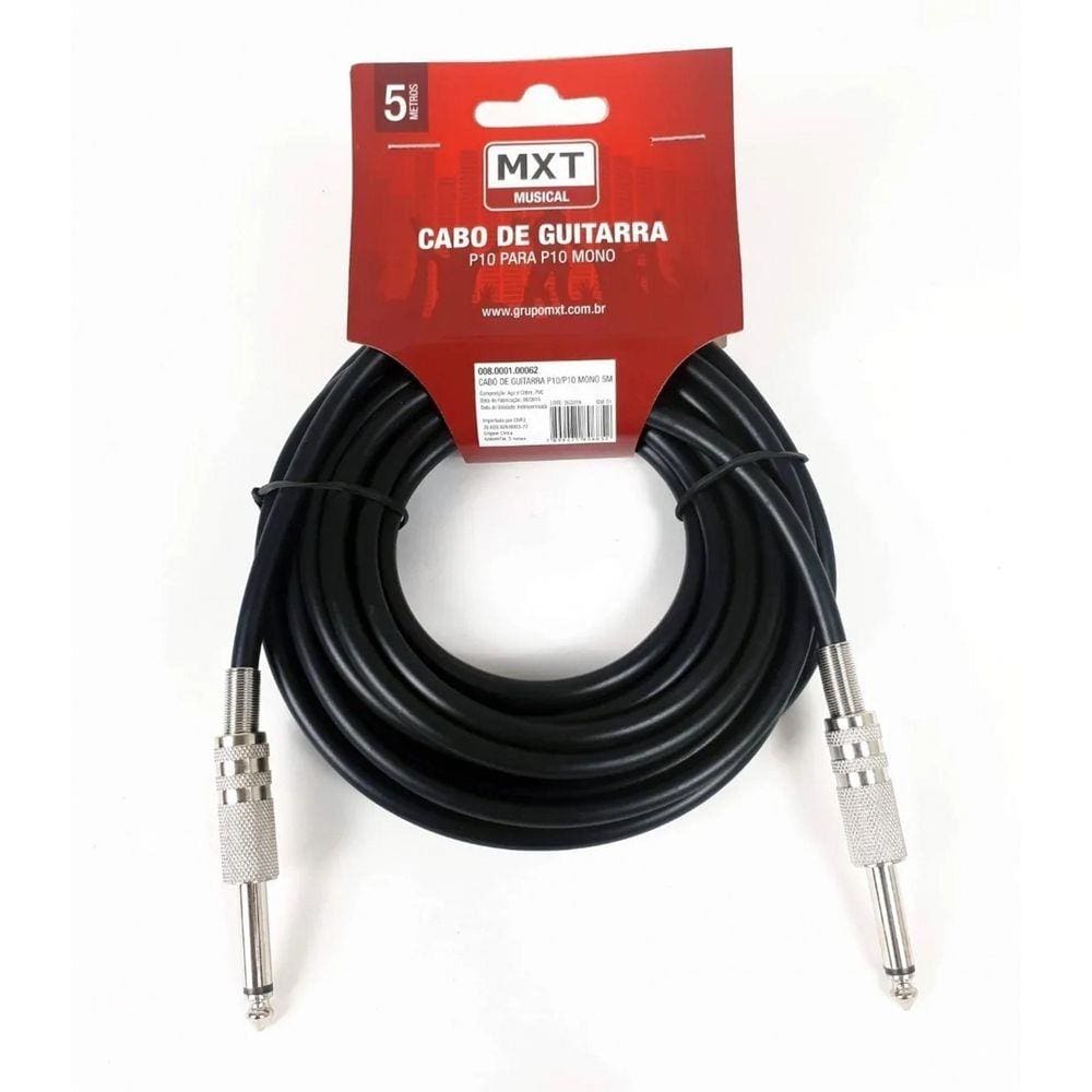Cabo Mxt  instrumento P10/p10 Mono 5m