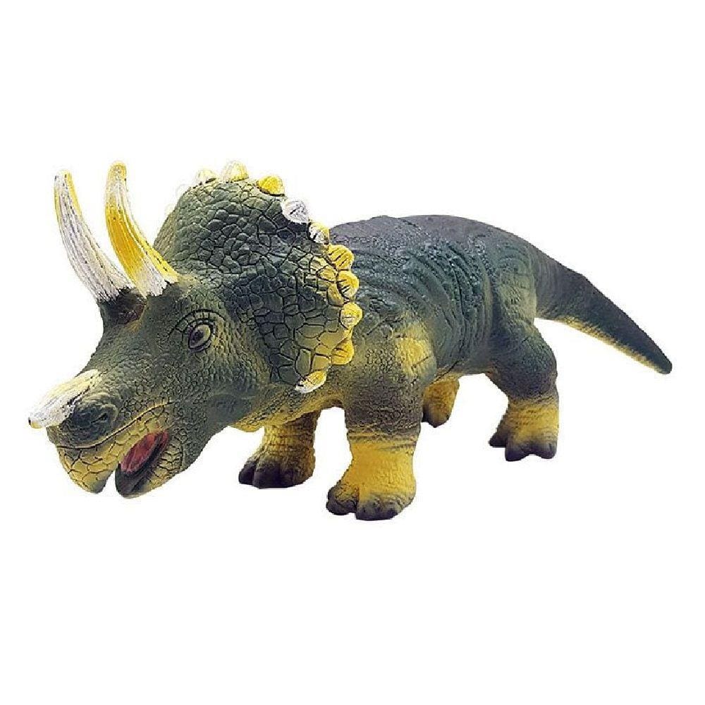 Brinquedo Boneco Animais de Vinil Dinossauros Triceratops