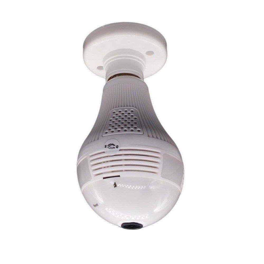 Câmera De Segurança Lâmpada Ip Panorâmica - Ip3601