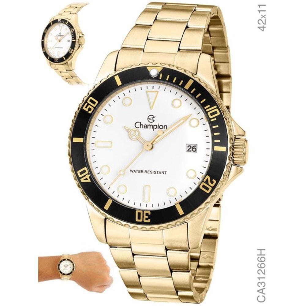 Relogio Masculino Champion Dourado CA31266H