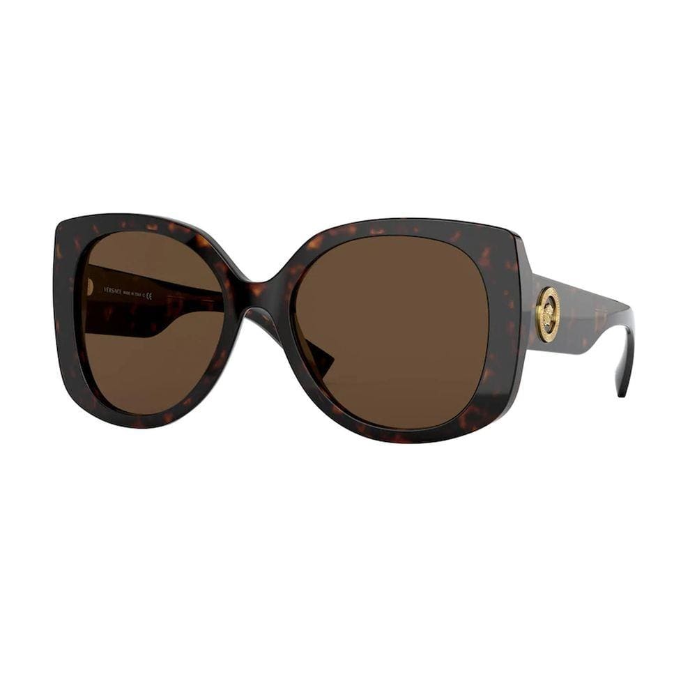 Óculos Solar Versace Ve4387 108/73 56 Marrom Havana Lente Marrom