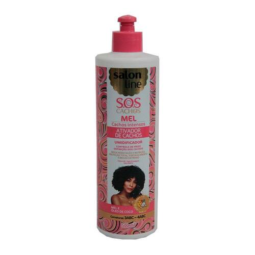 Ativador Cachos Salon Line Sos Cachos Intensos Mel 500ml Extra