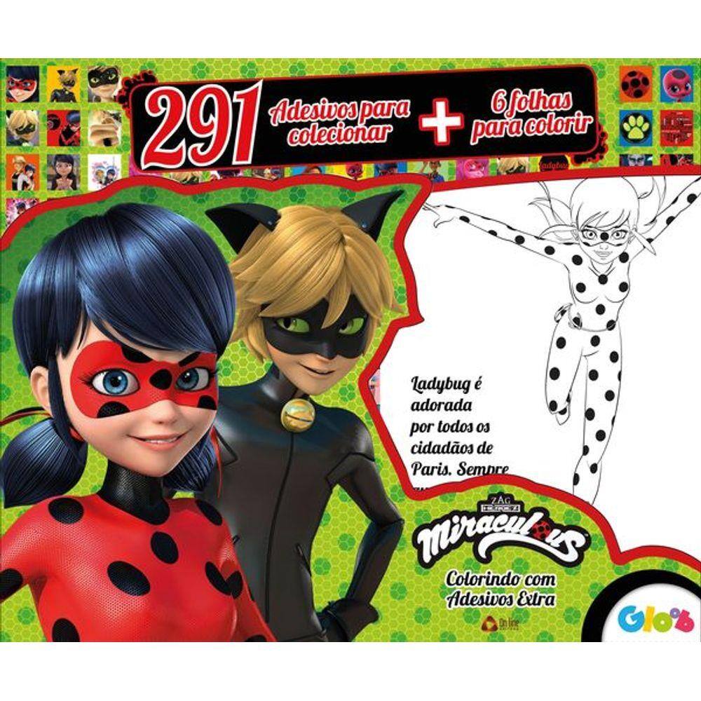 Como colorir Miraculous Ladybug and Cat Noir