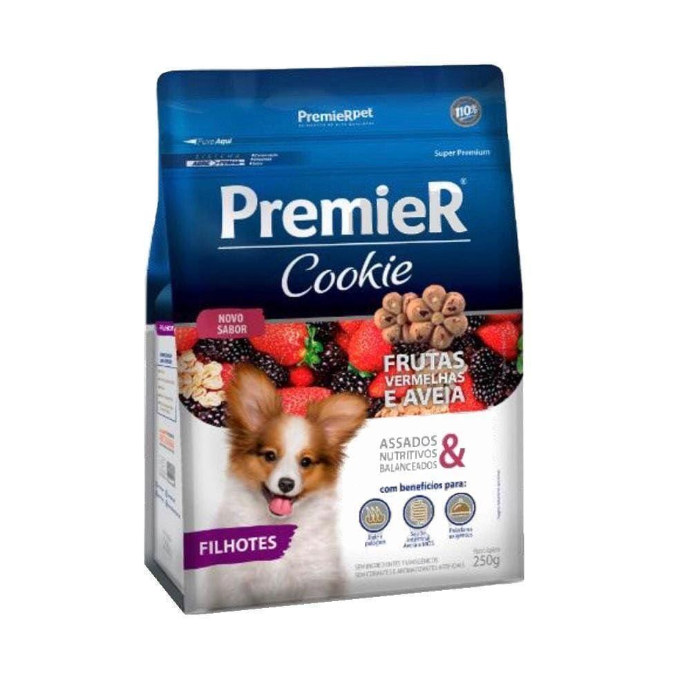Petisco Premier Cookie Frutas Vermelhas Aveia Filhotes 350G