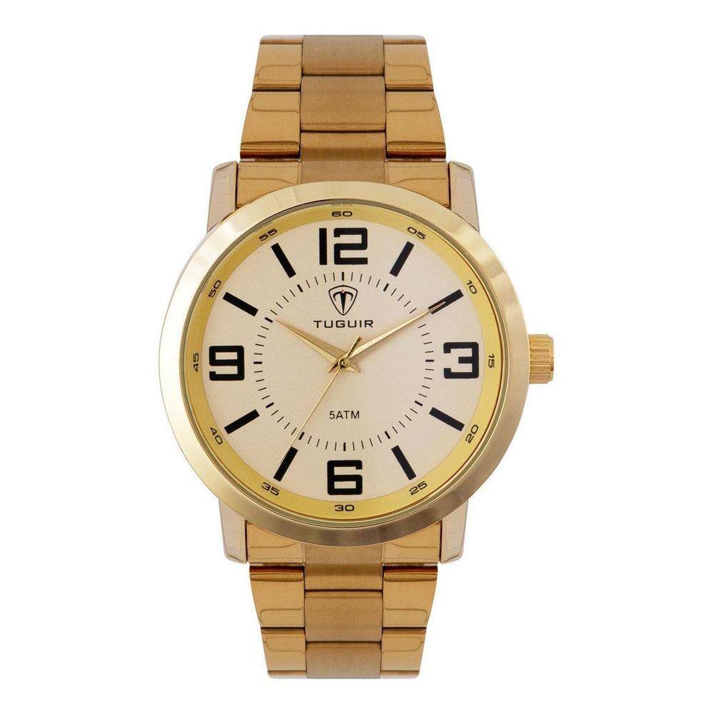 Relógio Masculino Tuguir Analógico Tg121 - Dourado | Extra
