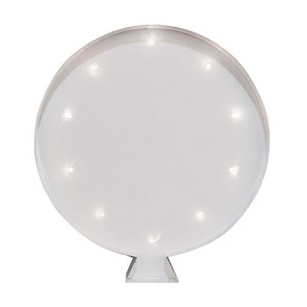 Luminária De Parede Balão Branco A Pilha