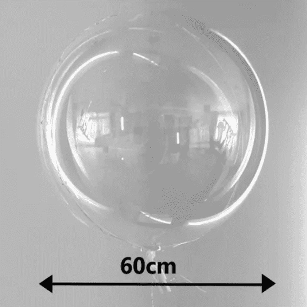 BALÃO BUBBLE TRANSPARENTE 24" (60 cm) - 1 unidade