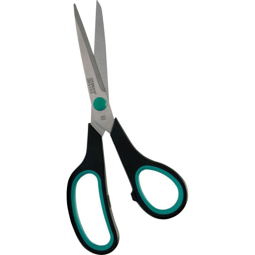 Tesoura G-9908 Inox Cabo Preto Emborrachado 21Cm