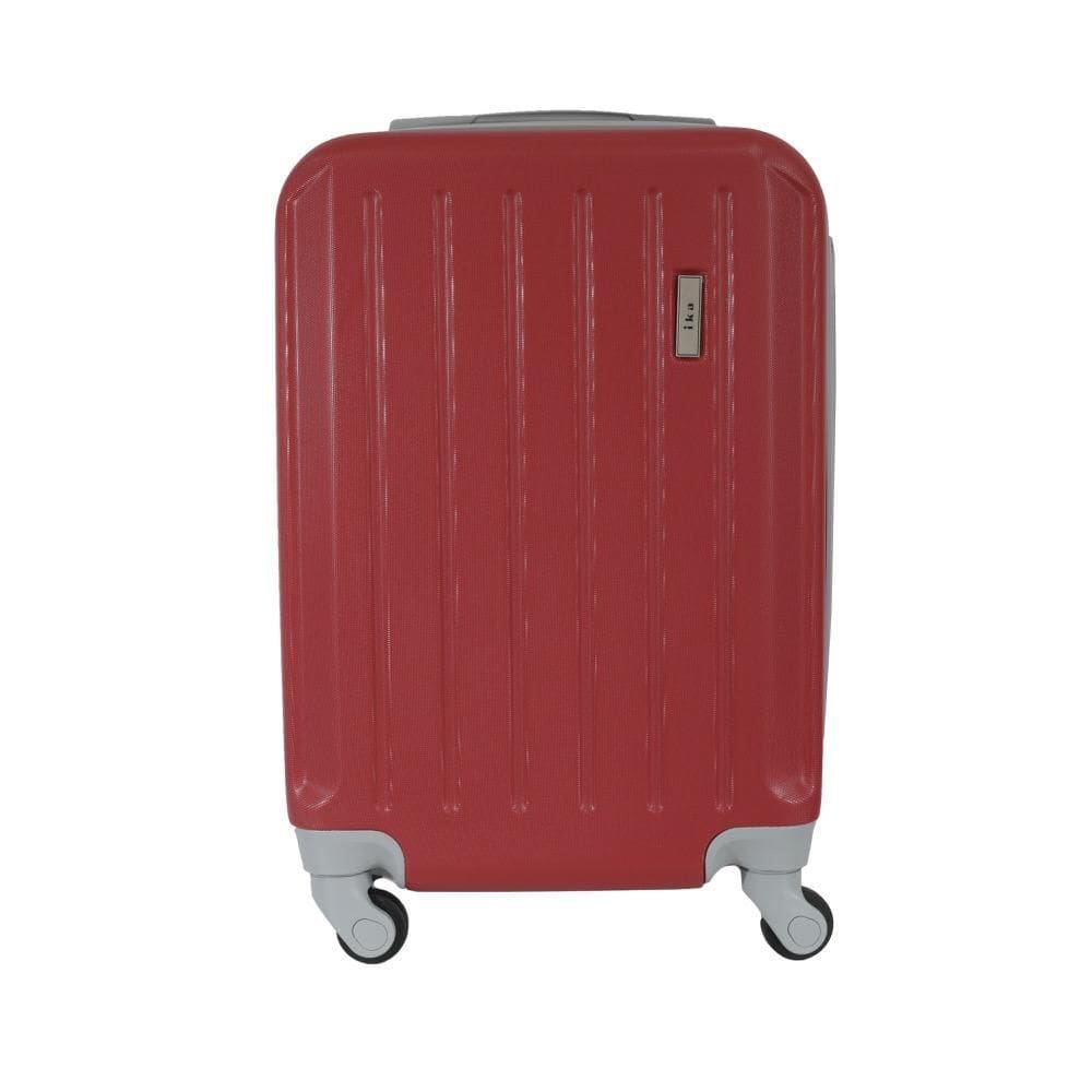 Mala de Bordo Pequena para Viagem em ABS IKA Scorpion Cadeado Integrado Vermelha